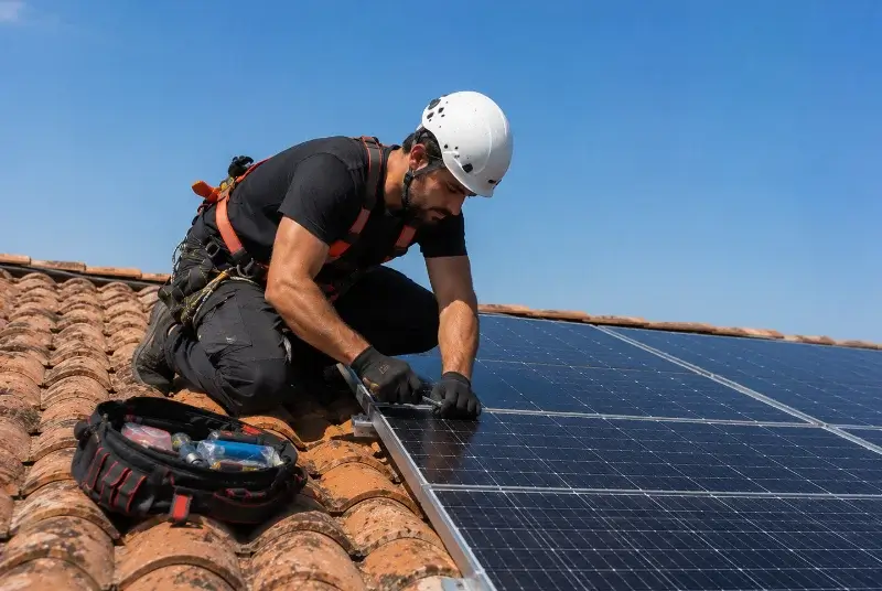 Maintenance et monitoring de panneaux solaires à Saint-Cyr-en-Talmondais